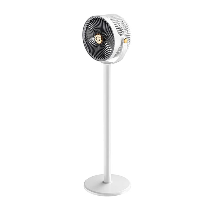 Retractable USB Fan Desk / Floor Standing Adjustable Height 5-Speed Large Airflow for Home / Office - Grey - 2
