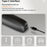 LED Display Rechargeable Electric Shaver for Men 3 Blades Rotary Razor Waterproof Cordless Trimmer - Black - 6