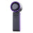 Y19 Digital Display Folding Handheld Fan 100 Speeds Adjustable Cold Compress Summer Cooling Fan with Lanyard - Grey - 1