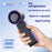 Y19 Digital Display Folding Handheld Fan 100 Speeds Adjustable Cold Compress Summer Cooling Fan with Lanyard - Grey - 2