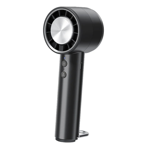 T40 5 Speeds Adjustable Outdoor Handheld Fan Semiconductor Ice Cooling Desktop Mini Fan - Black - 1