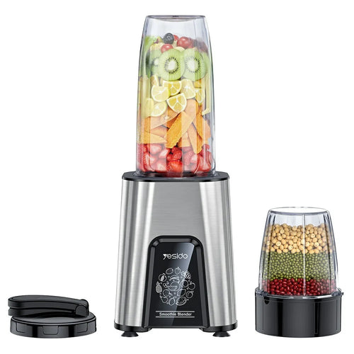 YESIDO EC27 EU Plug Portable Juicer 2 in 1 850W High Power Dual Speed Adjustable Fruit Vegetable Blender (BPA Free, No FDA) - 1