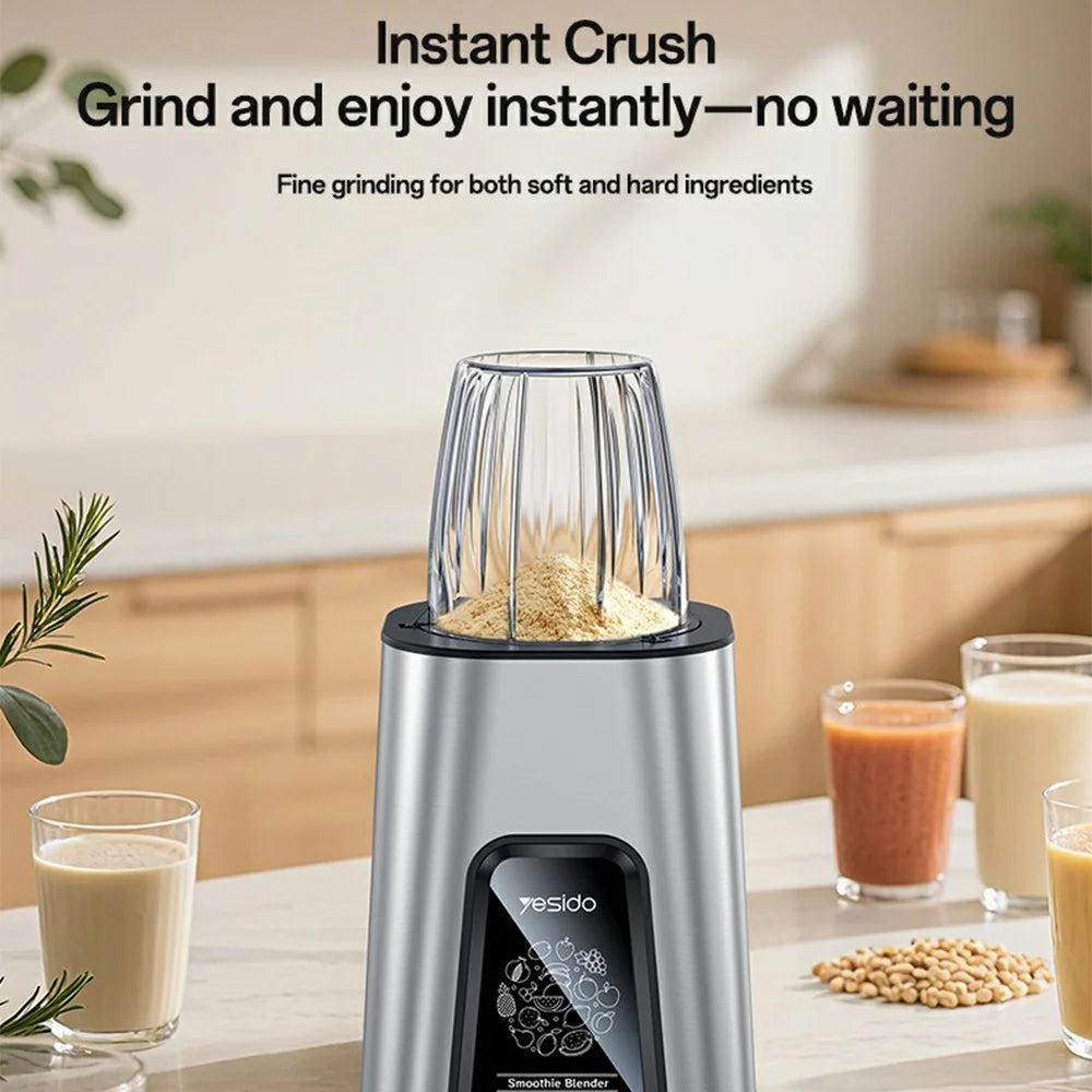 YESIDO EC27 EU Plug Portable Juicer 2 in 1 850W High Power Dual Speed Adjustable Fruit Vegetable Blender (BPA Free, No FDA) - 3