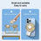 M12 Portable Mini Handheld Fan USB Rechargeable ABS Foldable Cooling Fan for Home Office Travel Trip - White - 7