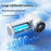 YS-G9 Mini Handheld Fan Built-in 1500mAh Battery Digital Display 100 Speeds Adjustable Clip-on Desktop Fan - White - 3