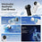 YS-G9 Mini Handheld Fan Built-in 1500mAh Battery Digital Display 100 Speeds Adjustable Clip-on Desktop Fan - White - 5