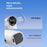 YS-G9 Mini Handheld Fan Built-in 1500mAh Battery Digital Display 100 Speeds Adjustable Clip-on Desktop Fan - White - 7