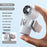 YS-G9 Mini Handheld Fan Built-in 3000mAh Battery Digital Display 100 Speeds Adjustable Clip-on Desktop Fan - White - 2