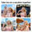 F001 Handheld Spray Fan 2000mAh 4 Speed Portable Cooling Mist Fan for Student Dorm Outdoor - Pink - 3