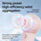 F001 Handheld Spray Fan 2000mAh 4 Speed Portable Cooling Mist Fan for Student Dorm Outdoor - Pink - 4