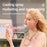 F001 Handheld Spray Fan 2000mAh 4 Speed Portable Cooling Mist Fan for Student Dorm Outdoor - Pink - 5