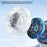 YS-G10 Mini Handheld Fan Built-in 3000mAh Battery Semiconductor Cold Compress LED Display Clip-on Fan for Travel Outdoor - White - 5