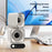 Dual Head 360 Degree Oscillating Desktop Fan 100-Level Stepless Speed Rechargeable Air Circulation Fan - Beige - 2
