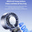 REMAX RS-SF27 Foldable Handheld Fan Semiconductor Cooling Digital Display 5-Speed Desktop Fan - Blue - 4