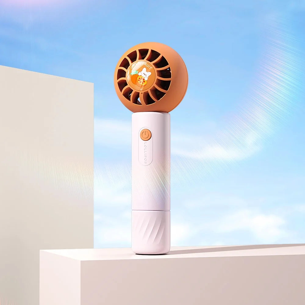 MF062 Cute Pocket Fan Portable Mini Cooling Fan 3 Gears Summer Mute Handheld Fan - Pink - 2