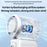 REMAX RS-SF25 Handheld Mini Fan Portable Fan 199 Speed Levels LED Display Cooling Fan for Travel Outdoor - Orange - 4