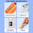 REMAX RS-SF25 Handheld Mini Fan Portable Fan 199 Speed Levels LED Display Cooling Fan for Travel Outdoor - Orange - 6