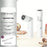 Mini Lipstick Shape Handheld Fan 199-Speed Adjustable Digital Display Silent Cooling Fan Built-in LED Light - White - 2