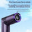 Mini Lipstick Shape Handheld Fan 199-Speed Adjustable Digital Display Silent Cooling Fan Built-in LED Light - White - 6