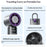 WEKOME WT-F29 200-Speed Adjustable Handheld Fan LED Display Semiconductor Cooling Fan with Hanging Hook - Grey - 3
