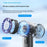 WEKOME WT-F29 200-Speed Adjustable Handheld Fan LED Display Semiconductor Cooling Fan with Hanging Hook - Grey - 4