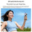 WEKOME WT-F29 200-Speed Adjustable Handheld Fan LED Display Semiconductor Cooling Fan with Hanging Hook - Grey - 5