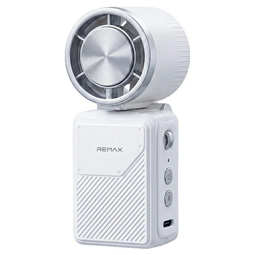 REMAX RS-SF35 Mini Foldable Cooling Fan 3000mAh Portable Desktop Handheld Fan for Travel Outdoor - White - 1