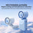 REMAX RS-SF35 Mini Foldable Cooling Fan 3000mAh Portable Desktop Handheld Fan for Travel Outdoor - White - 2