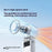 Y38 Foldable Handheld Fan 3000mAh Semiconductor Ice Cooling 199-Speed LED Digital Display Mini Fan for Outdoor - White - 6
