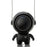 MF040 Spaceman Shape Silent Cooling Fan Mini Handheld Neck-mounted Fan , 3 Speed Mode 900mAh Battery (CE Certificate) - Black - 3