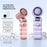 Y28 Foldable Cooling Fan 3600mAh TEC Semiconductor Refrigeration 199-Speed Portable Handheld Fan for Outdoor Indoor - Pink - 3