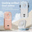 F30 Pro Portable Handheld Neck Fan 4 Speeds Adjustable Foldable Desktop Fan for Summer Cooling - White - 2