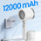 FW-8 Desktop Folding Fan with Remote 100 Speed Levels Rechargeable Cooling Fan with LED Light for Camping - White/With Remote Control - 5
