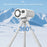 CYKE F28 Mini Handheld Fan 100-Speed Adjustable Digital Display Cooling Fan with Flexible Octopus Legs - White - 7