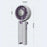 Mini Folding Fan Ice Cooling 5-Speed Handheld Portable Desktop Umbrella Clip Fan for Summer - White / Pink - 6