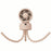 WT-F611 Stroller Octopus Fan Auto Oscillating Digital Display 9000mAh Portable Baby Fan for Camping Desk Ourdoor - Pink - 1