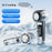 RD27 Portable Handheld Fan 3000mAh 100-Speed Levels Digital Display 16°C Ice Cooling Fan for Outdoor - White - 2