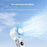 RD20 Foldable Cooling Fan 3000mAh Ice Cooling Portable Neck Hanging Handheld Desktop Mini Fan for Outdoor - White - 3