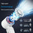 RD25 Foldable High Speed Fan 3000mAh Portable Handheld Desktop Neck Hanging Turbo Cooling Mini Fan for Office Outdoor - White - 2