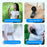 RD25 Foldable High Speed Fan 3000mAh Portable Handheld Desktop Neck Hanging Turbo Cooling Mini Fan for Office Outdoor - White - 4