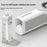 Handheld Ice Mist Fan 5-Wind Speeds 1800mAh Night Light Spray Mini Fan for Outdoor Cooling - White - 3