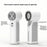 Handheld Ice Mist Fan 5-Wind Speeds 1800mAh Night Light Spray Mini Fan for Outdoor Cooling - White - 4