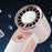 Handheld Ice Mist Fan 5-Wind Speeds 1800mAh Night Light Spray Mini Fan for Outdoor Cooling - White - 6