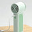 Handheld Ice Mist Fan 5-Wind Speeds 1800mAh Night Light Spray Mini Fan for Outdoor Cooling - White - 7