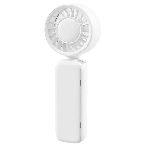 L-68 Multifunctional Handheld Foldable Clip Fan 2000mAh 6400RPM 3-Speed Portable Fan for Stroller Umbrella Desktop - White - 1