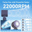 JF163 3-in-1 Portable Cooling Fan 4000mAh USB-C Rechargeable Desktop Handheld Foldable Neck Hanging Fan - Grey - 6