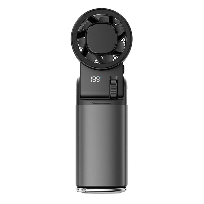JF181 Handheld Portable Fan 6000mAh Type-C Rechargeable USB Semiconductor Cooling Fan with LED Light - 3