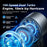 JF181 Handheld Portable Fan 6000mAh Type-C Rechargeable USB Semiconductor Cooling Fan with LED Light - 7