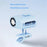 Y66 Waist Fan 2000mAh Semiconductor Cooling 5-Speed Digital Display Clip-on Portable Fan for Outdoor Sports - Blue - 3