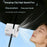 Y66 Waist Fan 2000mAh Semiconductor Cooling 5-Speed Digital Display Clip-on Portable Fan for Outdoor Sports - Blue - 5